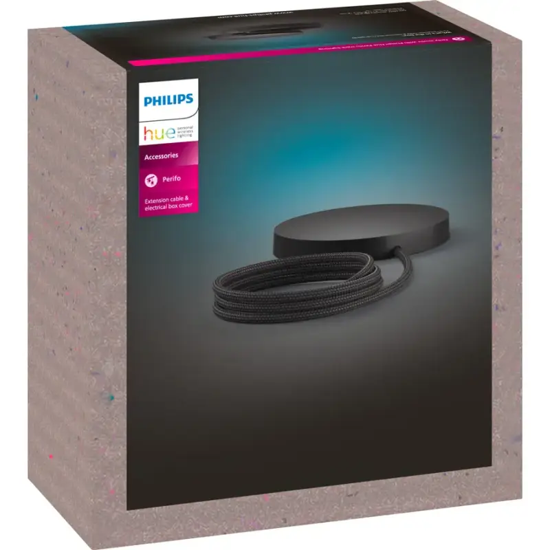 Lumimart | Câble d'extension et cache-fils Hue Perifo, noir Produit De Marque