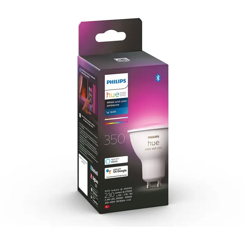Lumimart | Ampoule Philips Hue Plastique GU10 4.3 W Bon Marché