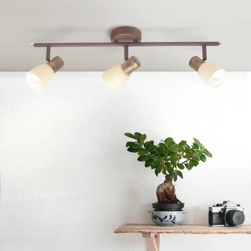 Acheter Direct Plafonnier à 3 lumières LUCA 3x40W E14 CUIVRE VIELLI