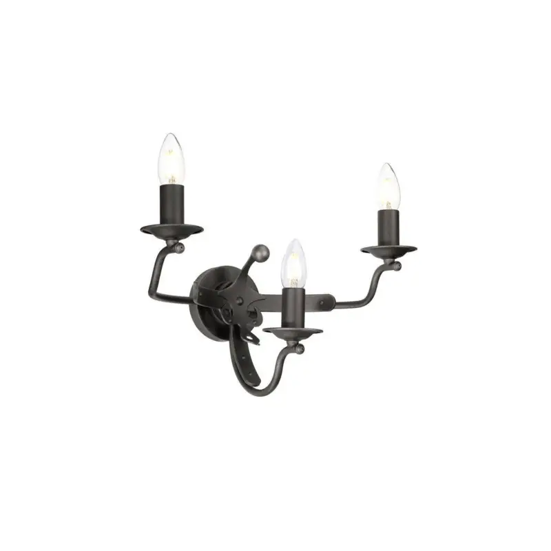Applique Murale Windsor Graphite Graphite 3x60W E14 Expédition Rapide