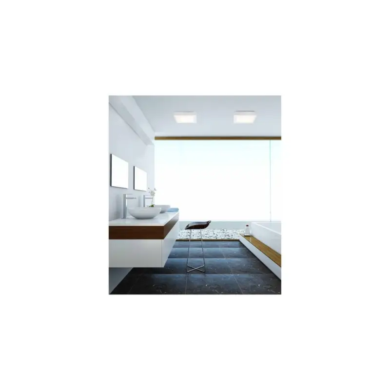 Plafonnier Salle de Bain 32X32 CMS IP 44 blanc TOLA 2 Vente Directe