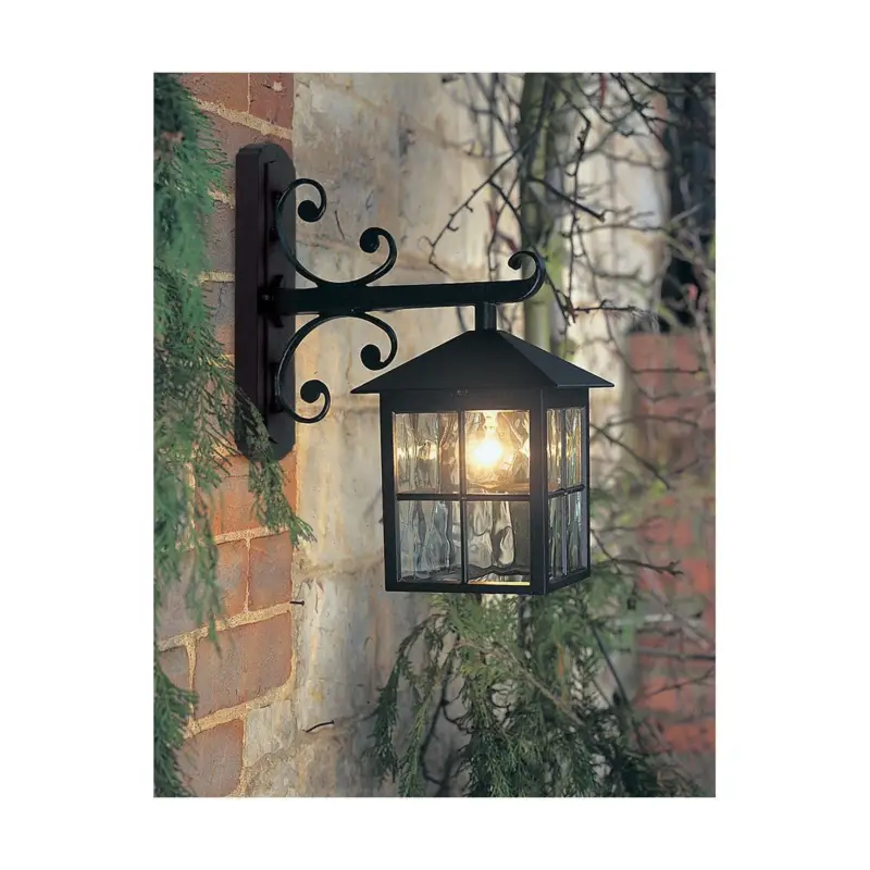 Applique Murale descendante Winchester H 40cm 1x100W Noir Satisfait Ou Remboursé