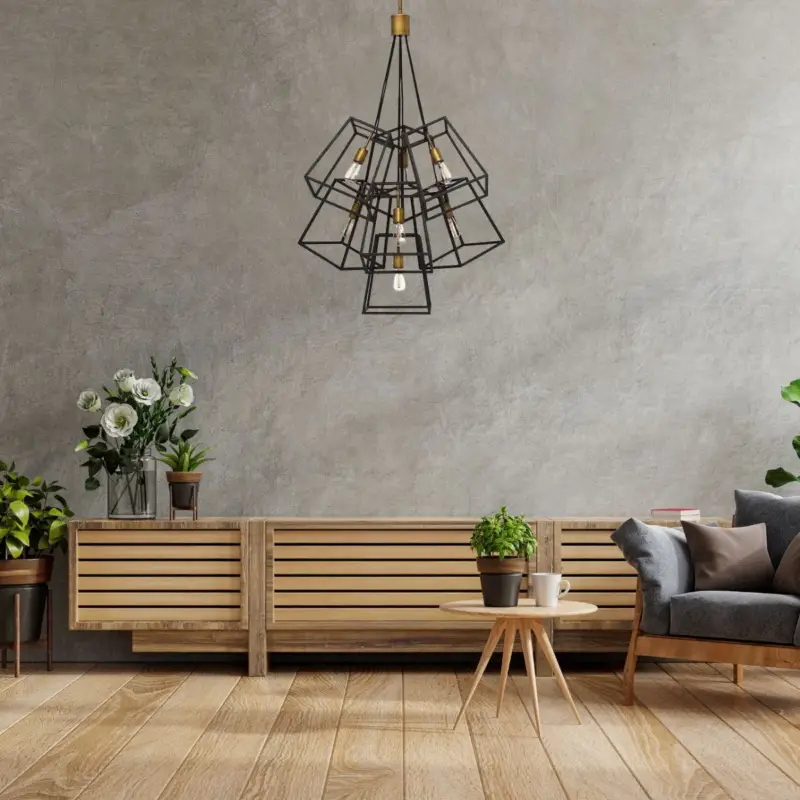 Vente Flash Lustre Fulton Bronze 7x60W E27