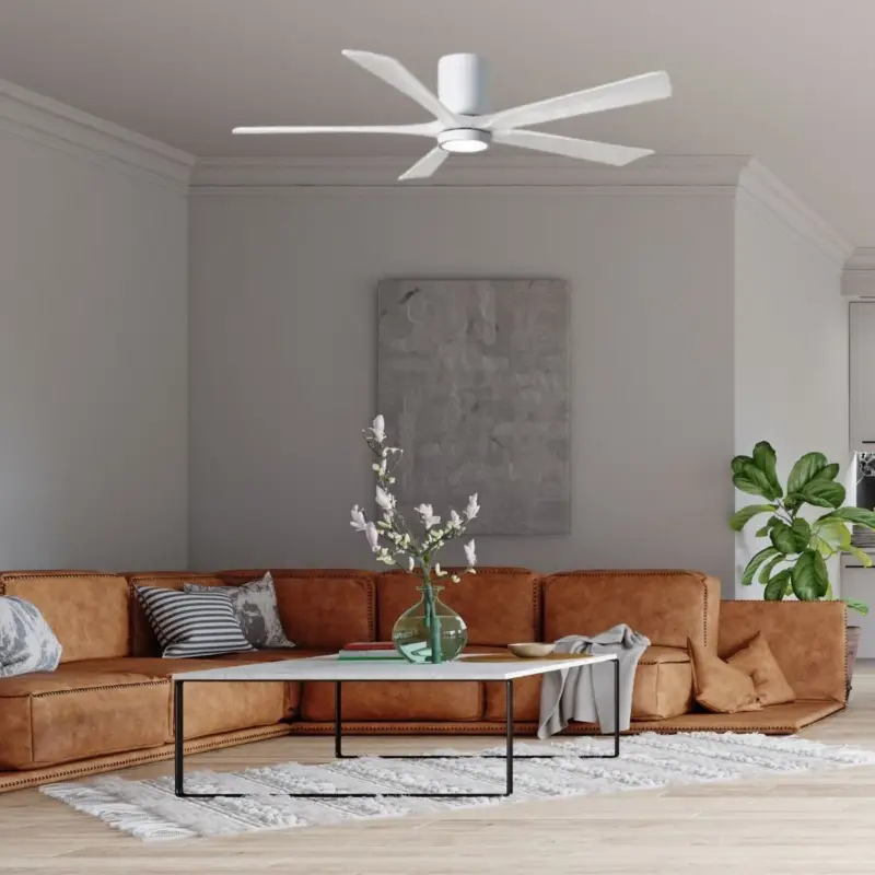 Ventilateur plafond reversible Irene 152cm Blanc Prix Cassé