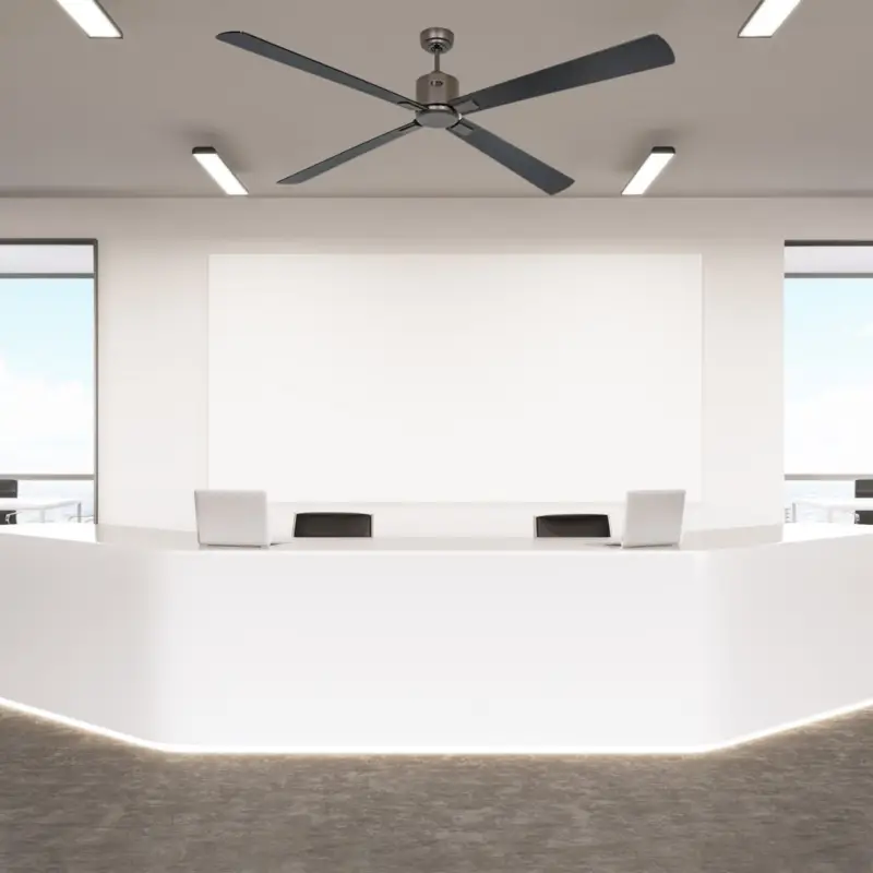 Ventilateur Plafond Eco Neo III 180cm Bronze Noir Teck WiFi Usine Directe