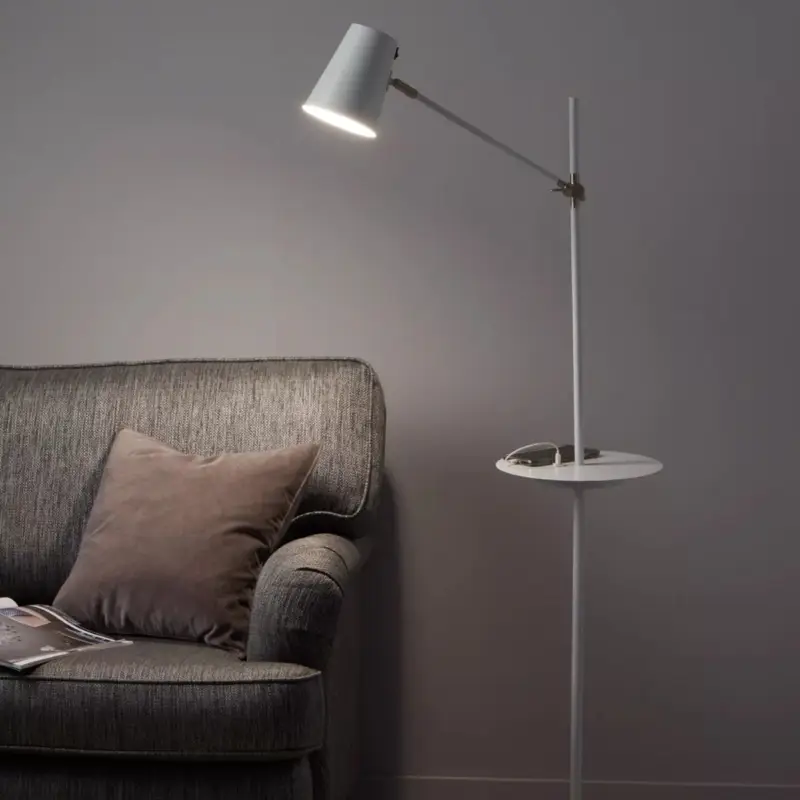 Lampadaire Etagere Linear 1x40W E14 Blanc Produit De Marque