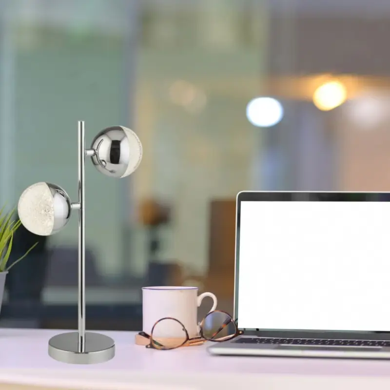 Marque Lampe Boule Snowball 12W LED Chrome
