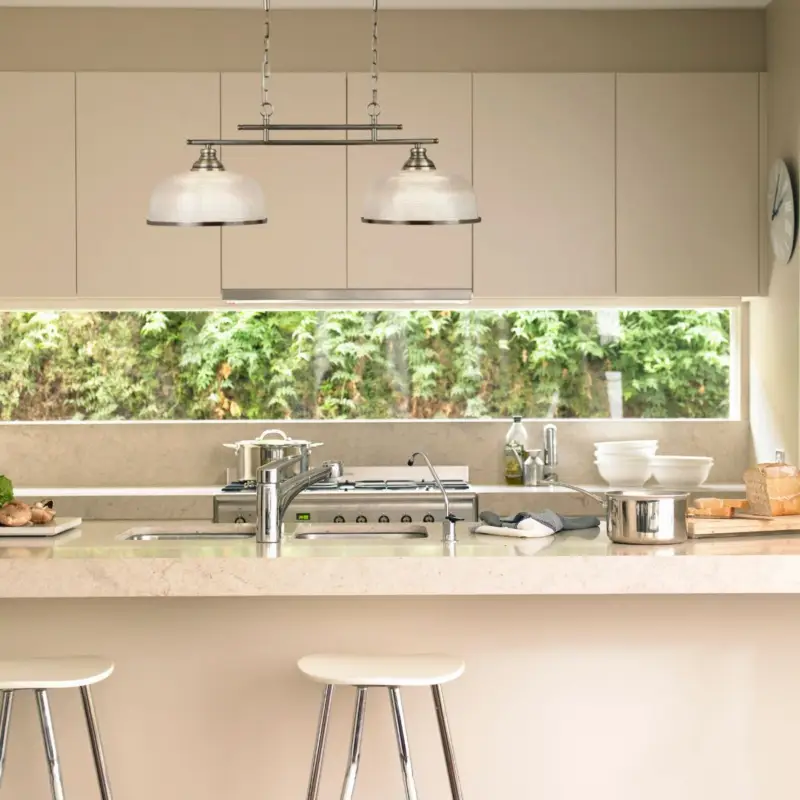 Suspension Bistro 2x60W E27 Laiton Acheter Direct