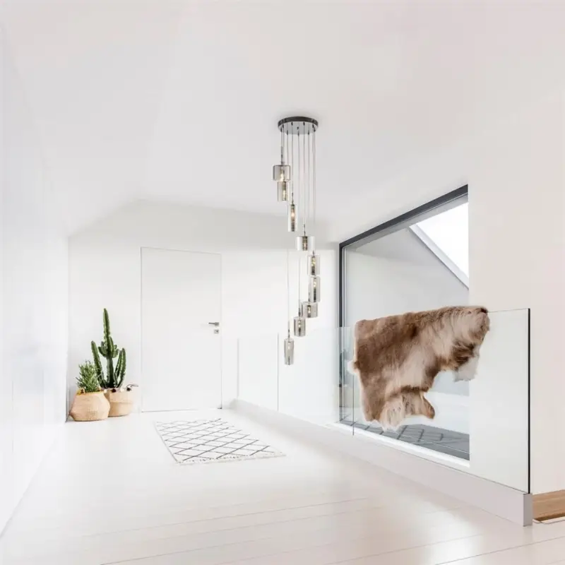 Suspension Linen 9x1,55W G4 Chrome Top Vente