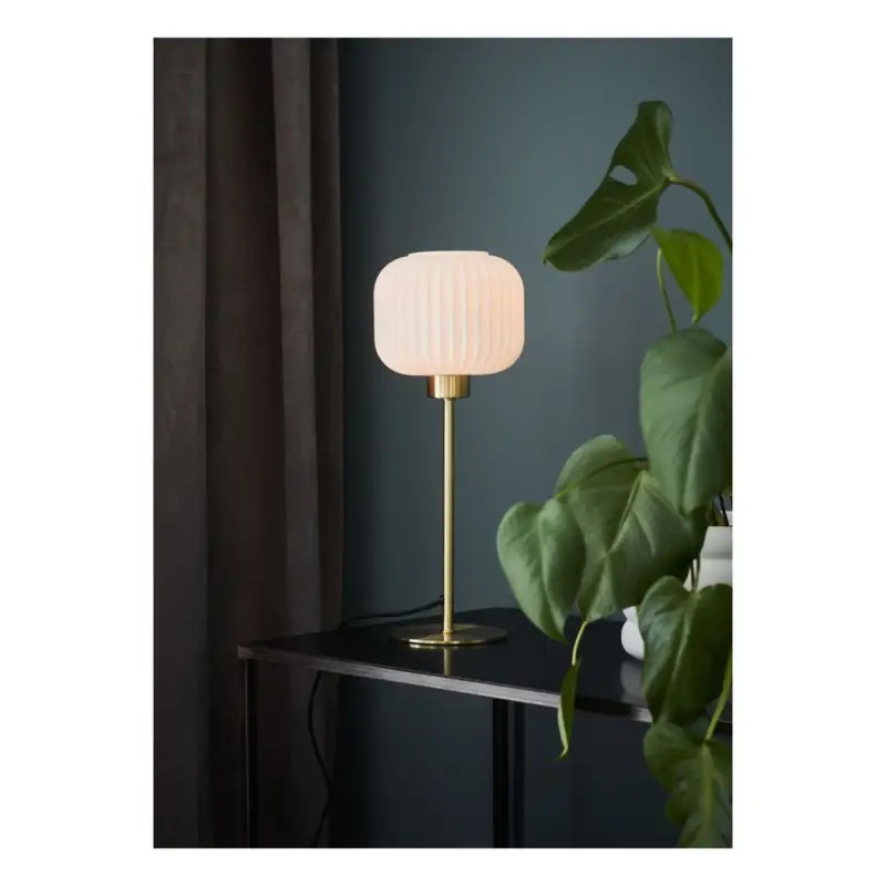 Prix Choc Lampe Sober 1x40W E14 Laiton Blanc