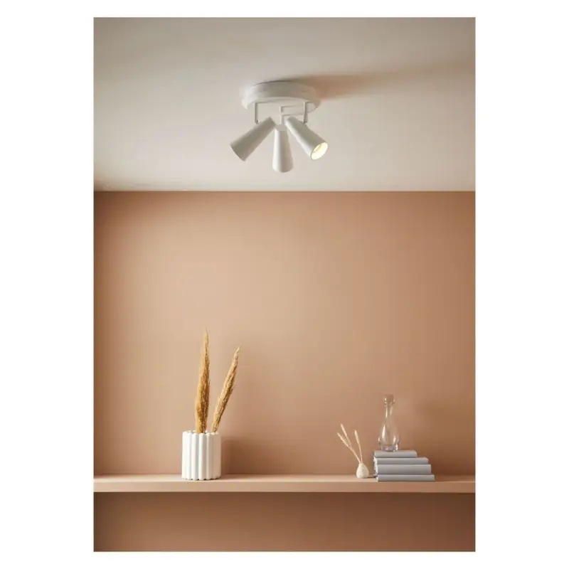 Plafonnier Circulaire Crest 3x7W GU10 Blanc Paiement Sécurisé