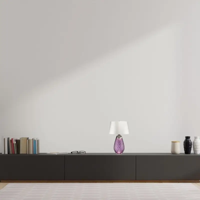 Offre Spéciale Lampe Lena 1x60W Prune Blanc D460mm