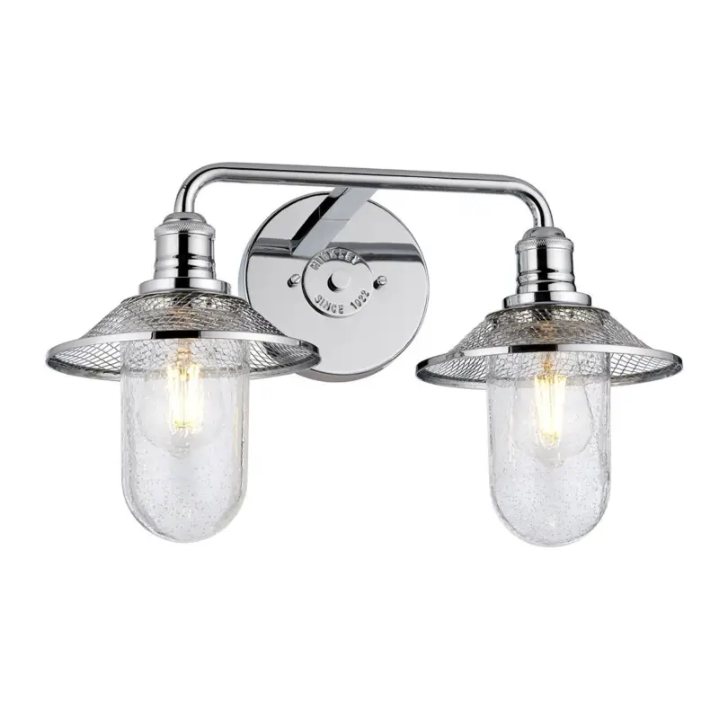 Solde Applique Salle de Bain Rigby 2x40W E27 Chromé Poli