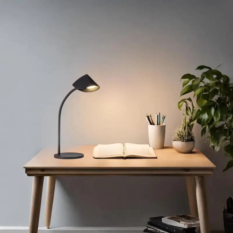 Vente Directe Lampe Capuccina 1x8,5W Noir H44
