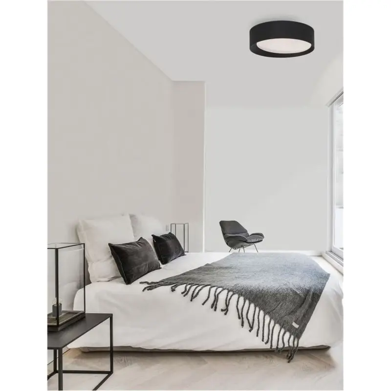 Plafonnier OBY 30W LED Noir Sable Vente Directe
