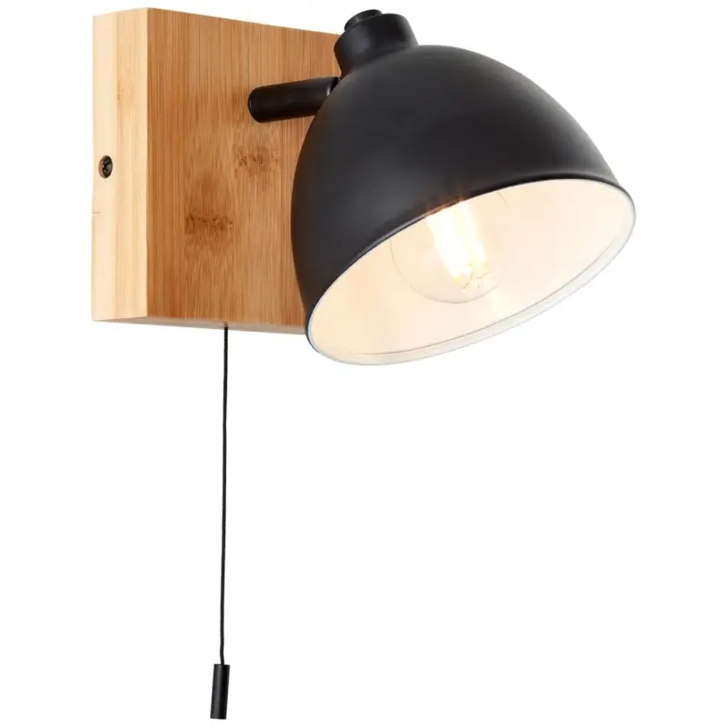 Affaire À Saisir Applique CELIA 1x28W E14 Noir terne-bambou