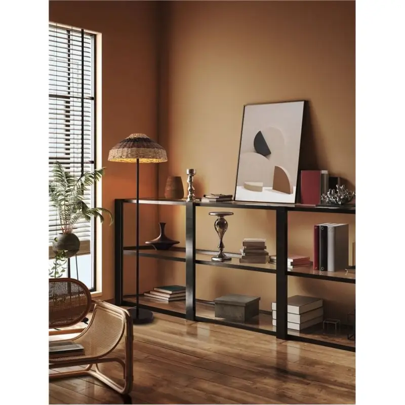 Lampadaire CARO Noir et marron 1x12W LED Offre Spéciale