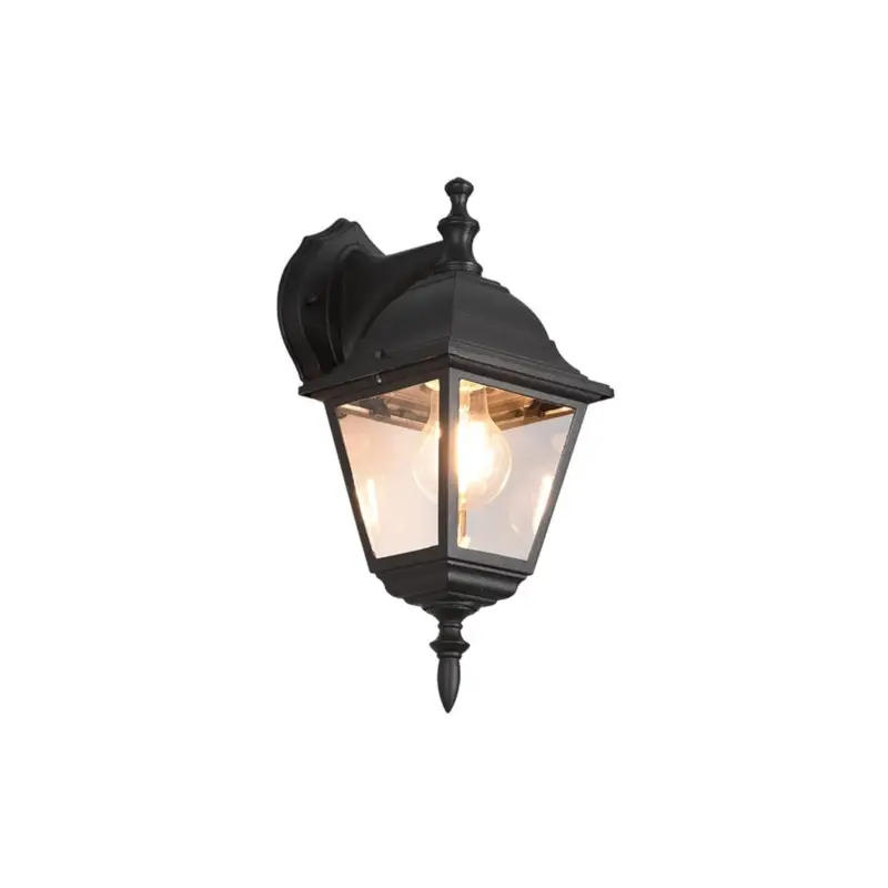 Applique Extérieur LIVENZA 1x60W E27 Noir mat Bas Promotion Saisonnière