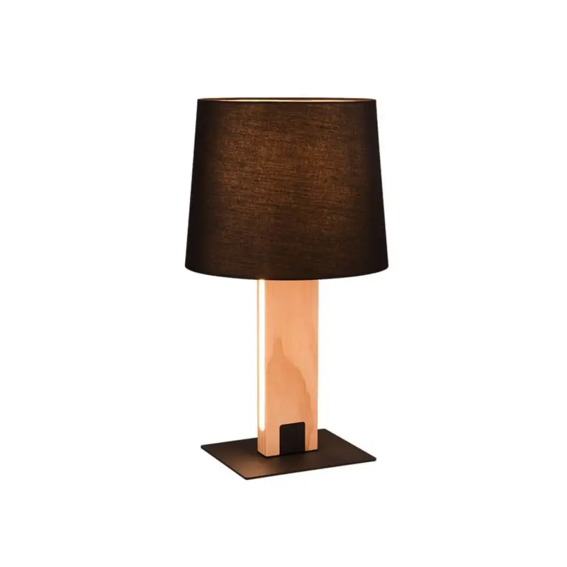 Lampe de table RAHUL 1x40W E27 Noir mat Petit Prix