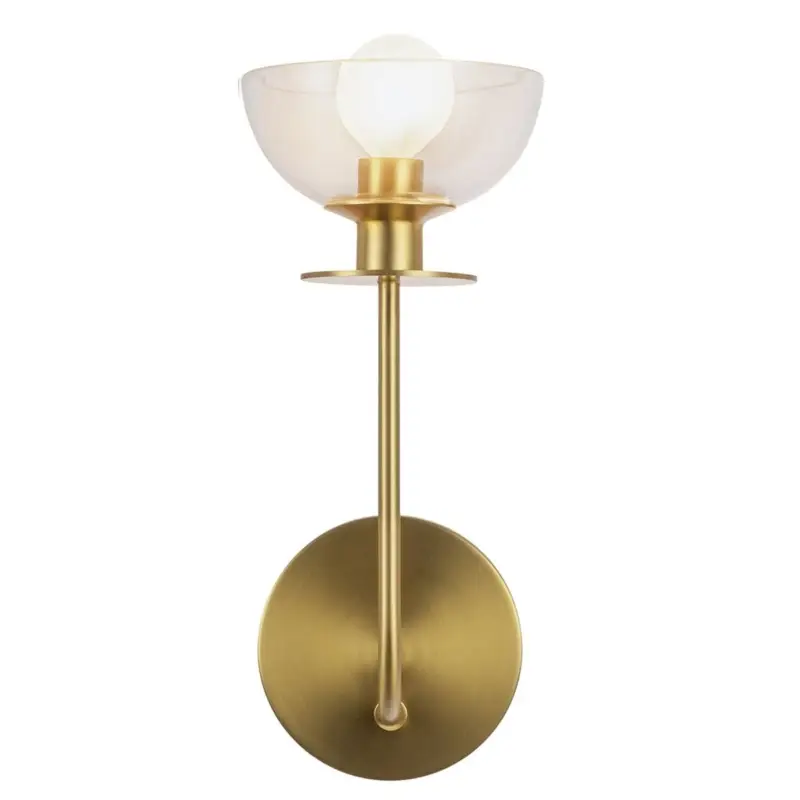 Acheter Direct Applique Sylvia Doré et transparent 40W