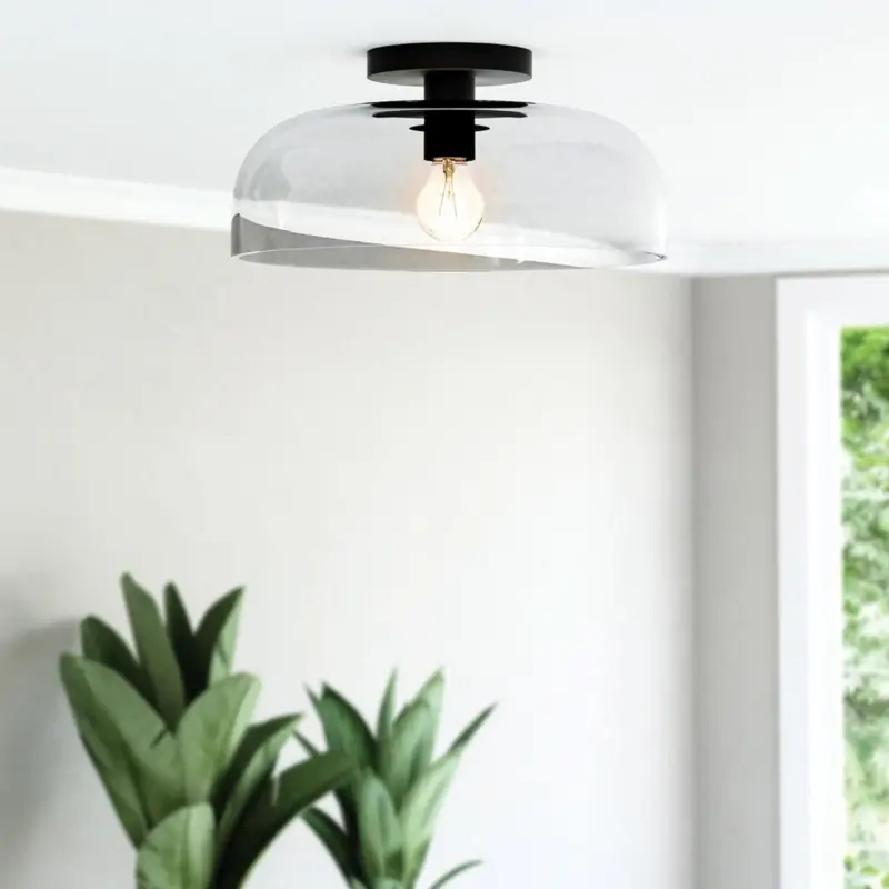 Acheter En Ligne Plafonnier Sylvia Noir 60W