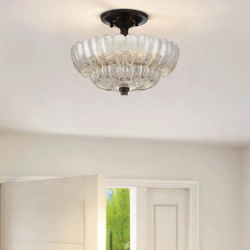 Achat Immédiat Plafonnier Whitecap Ambré 3x40W