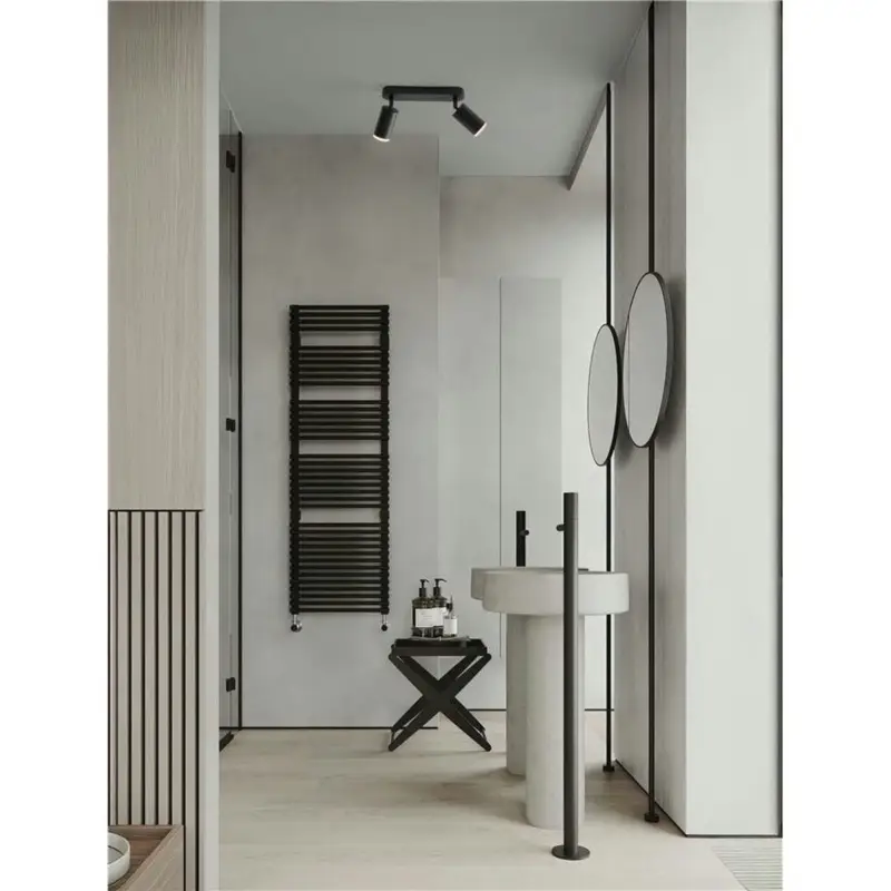Paiement Sécurisé Plafonnier Salle de bain MAO 2x10W GU10 Noir