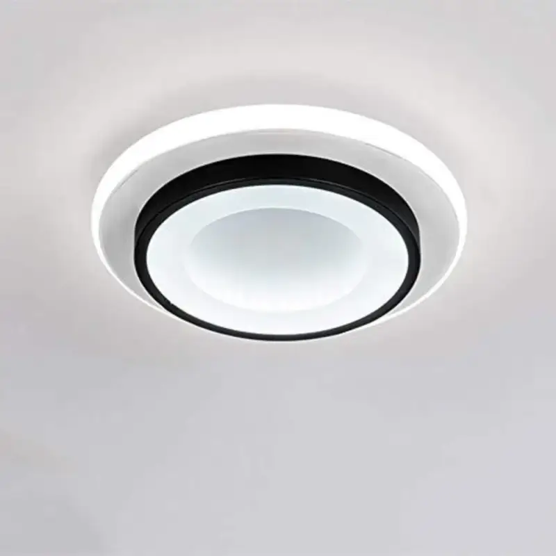 Paiement Sécurisé Plafonnier LED, Lampe de plafond nordique 23W pour Couloirs Salon Chambre à coucher, Diamètre 24cm, 3000K-6500K Rond