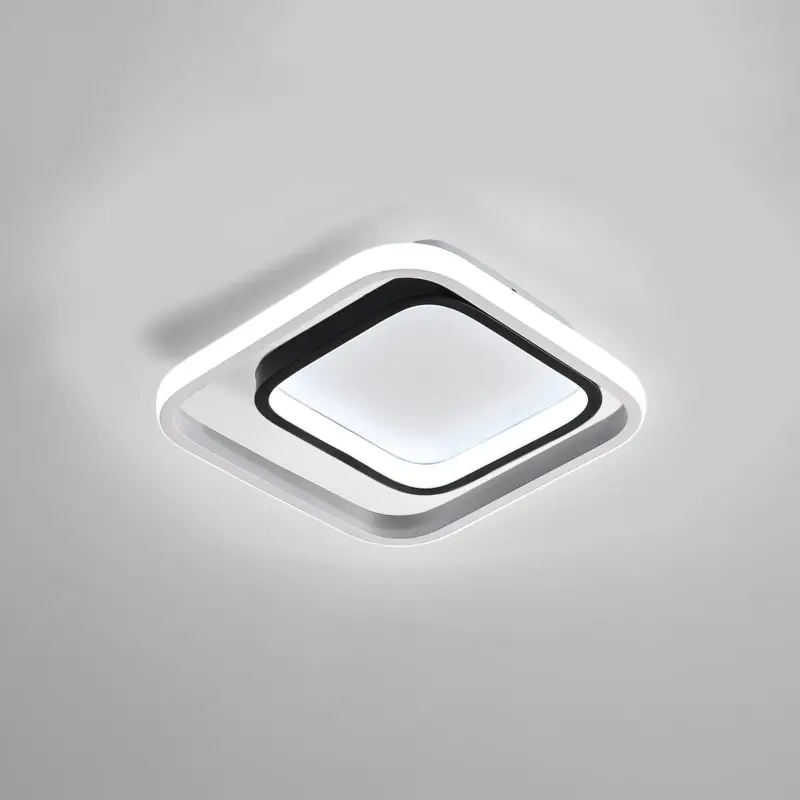 Réduction Plafonnier LED, Moderne Luminaire Plafonnier 30W 3300lm, Lampe de plafond 6000K acrylique et métal, pour salon chambre salle à manger