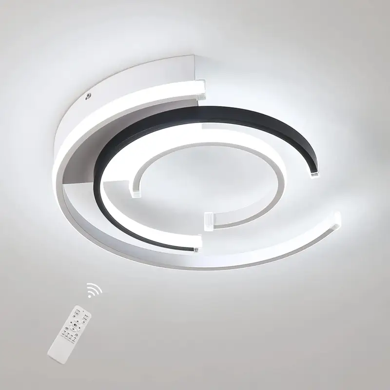 Nouveauté Dimmable Plafonnier LED avec Télécommande 36W Plafonnier LED Moderne 41cm Chambre à Coucher Plafonniers pour Maison Bureau Chambre Salon Cuisine Balcon Couloir, 3000-6000K