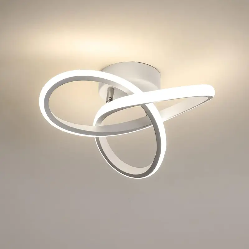 Vente Flash Plafonnier LED Moderne, 22W Lampe de Plafond, Plafonnier LED Design en Forme de Fleur pour Chambre Cuisine Salon Couloir Salle à Manger Balcon (Lumière Blanc neutre 4500K)