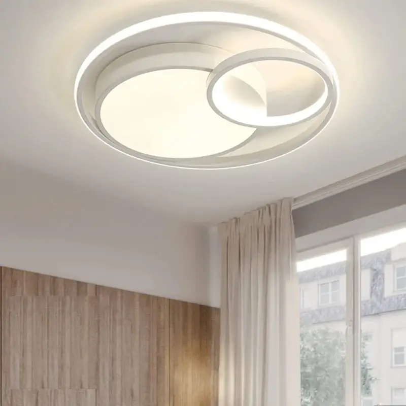 Paiement Sécurisé Plafonnier LED, Lampe de plafond 50W 5600lm, Plafonnier LED Moderne pour Chambre Salon Couloir Bureau Salle de Bains Cuisine Dimmable 3000K-6500K