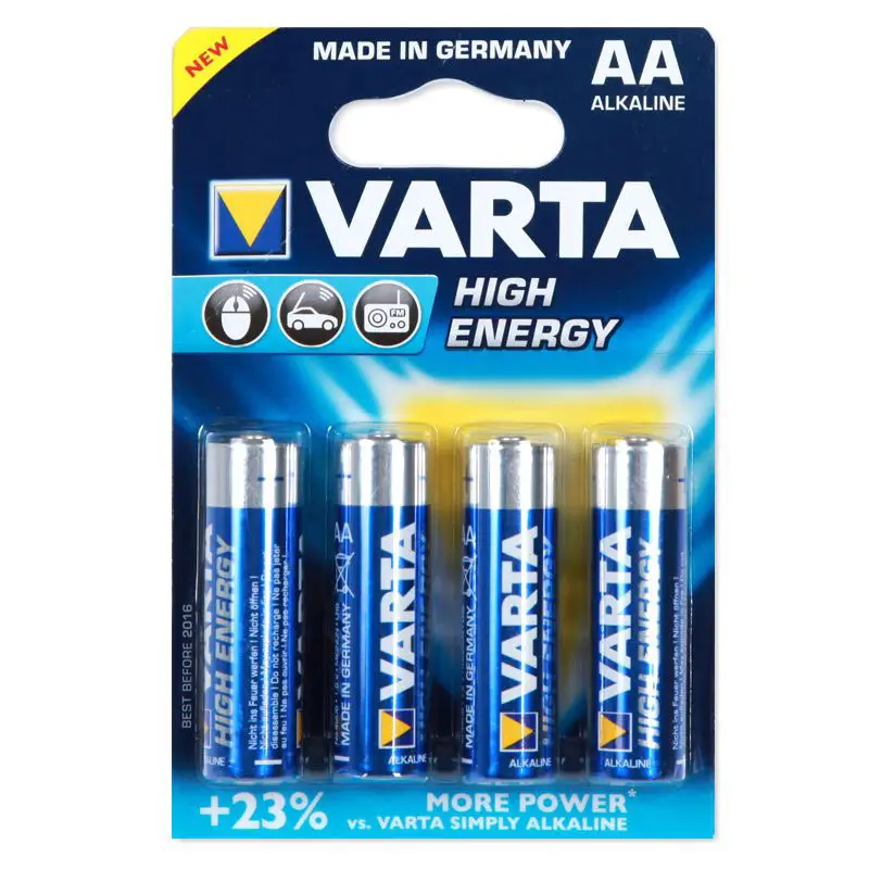 Satisfait Ou Remboursé 4 piles LR06 AA High Energy Varta
