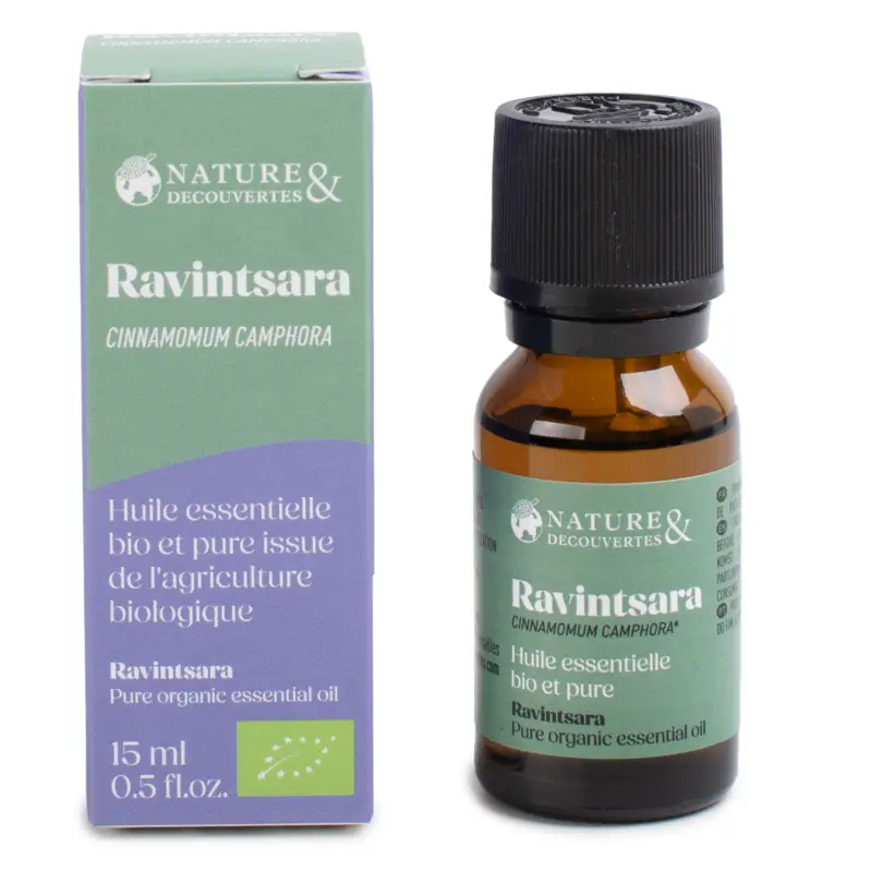 Huile essentielle bio de Ravintsara 15ml Nouvel Arrivage