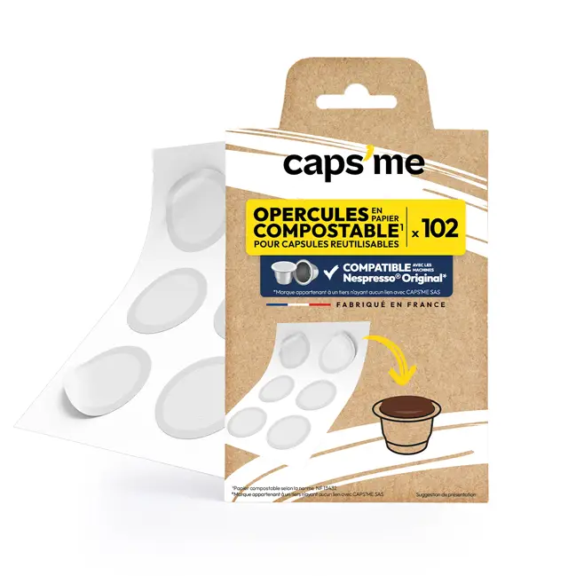 102 opercules compostables Caps'me Promotion Saisonnière