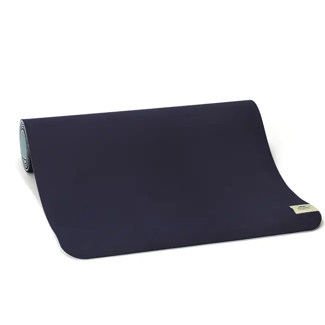 Tapis de yoga bicolore bleu Soldes