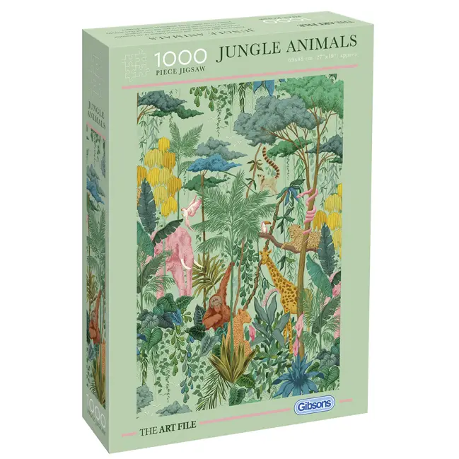 Puzzle Jungle Animals The Art File Gibsons 1 000 pièces Haute Qualité