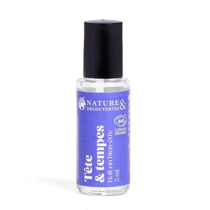Roll-on relaxant tête et tempes à l'huile essentielle de menthe poivrée bio 5 ml Affaire À Saisir