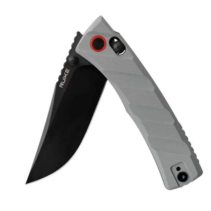 Pas Cher Couteau de poche pliant P856B gris lame acier spécial ambidextre Ruike