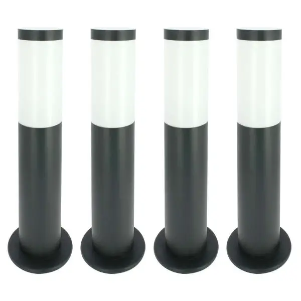 Produit De Marque Lot de 4 Bornes extérieures E27 anthracite VALENTE hauteur 45cm
