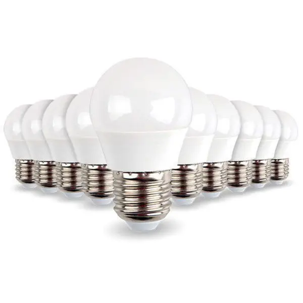 Lot de 10 ampoules LED E27 Mini Globe 5W 470 lumens Réduction